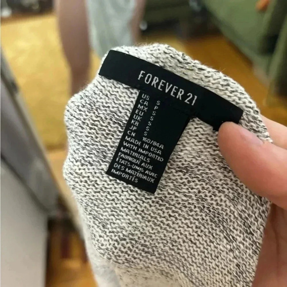 Forever 21 Grey Tunic Mini Sweater Dress - Picture 6 of 8